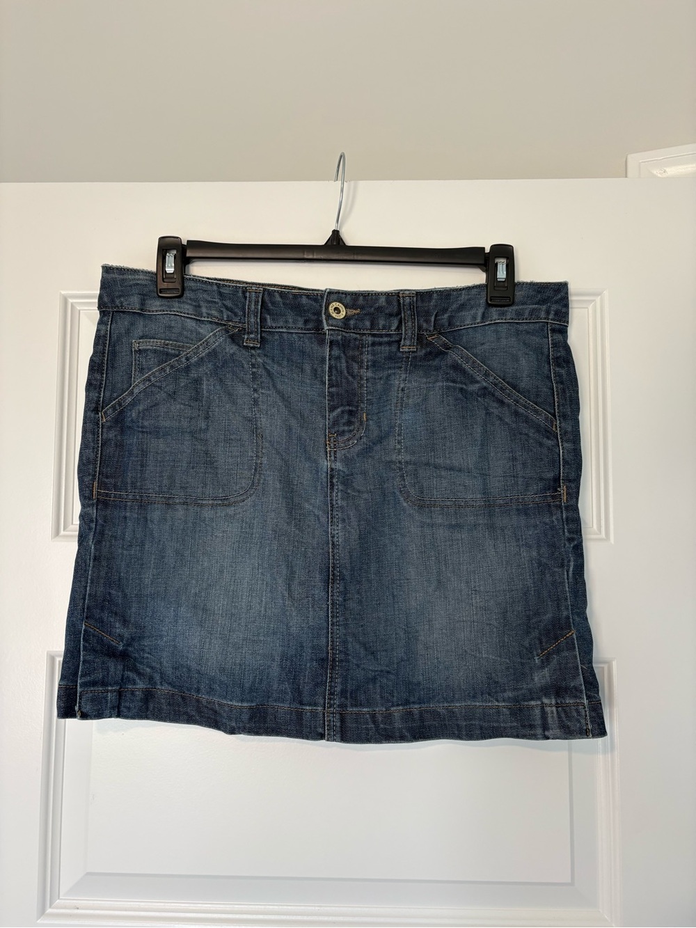 Calvin Klein Dark Blue Denim Mini Skirt